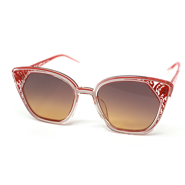 HCO004-Crystal Sunglasses with Metal Insert and 3D Printed Pattern Innovative Crystal Frame Eyewear OEMODM-1