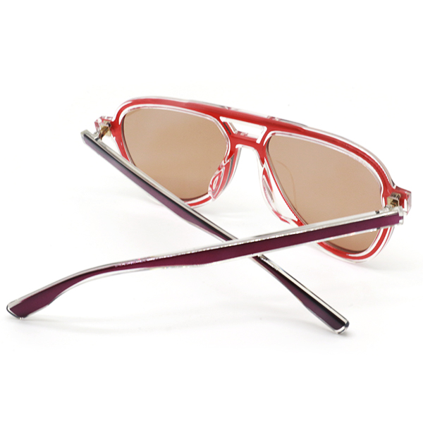 HCO005-Crystal Sunglasses with Metal Inlay Double Color Metal Front New Material Luxury Eyewear-3