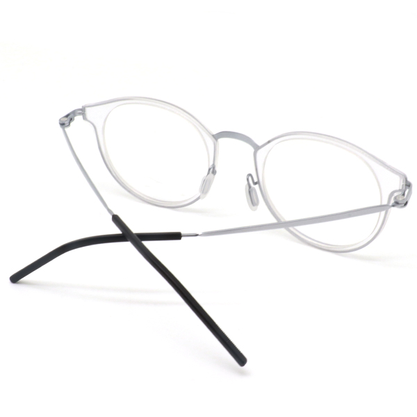 HTO001-Titanium Optical Frame with Acetate Front Combination Lightweight Comfortable Eyewear OEMODM-6