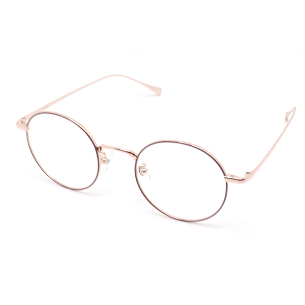 HTO002-Full Titanium Optical Frame with Double-Color Rim Design Lightweight Durable Titanium Eyewear OEMODM-1
