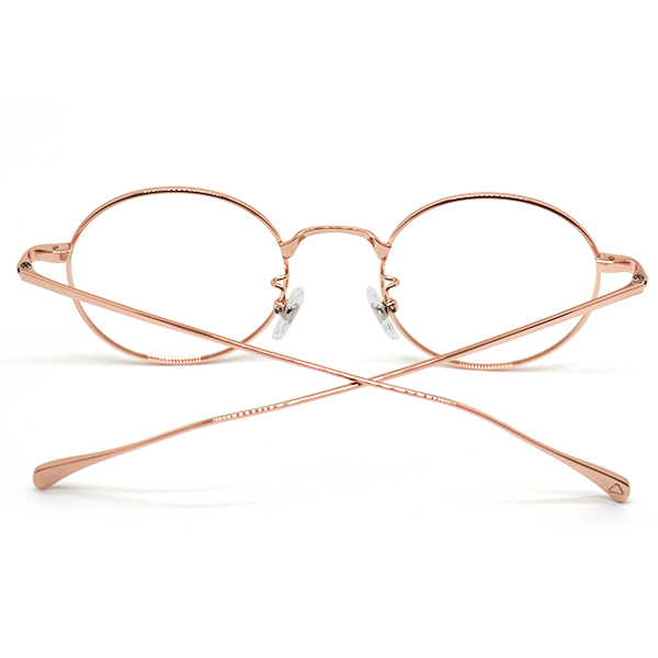 HTO002-Full Titanium Optical Frame with Double-Color Rim Design Lightweight Durable Titanium Eyewear OEMODM-4