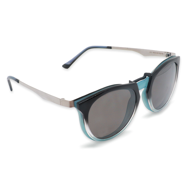 YB220125-Magnet Sunglasses with Injected Plastic Front and Metal Optical Frame Clip-On Sun Lens Eyewear OEMODM-4