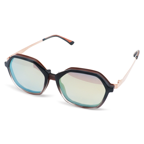 YB220127-Hexagonal Magnet Sunglasses with Injected Plastic Front and Metal Optical Frame Multi-Color Clip-On Sun Lens Eyewear OEMODM-1