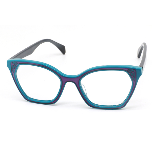 YB240138-Acetate Optical Frame with Patterned Acetate Material-1
