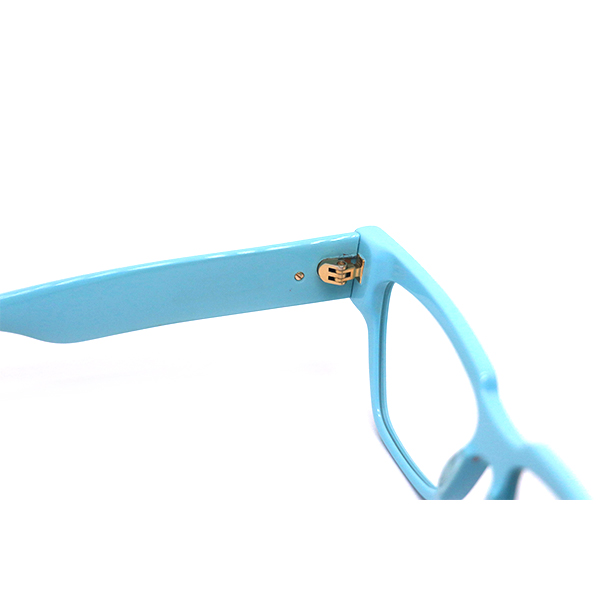 YC0379-Acetate Optical Frame with Solid Acetate Material, Comotec 5-Barrel Hinge & Metal Trim on Temple Head Custom OEM Eyewear-5