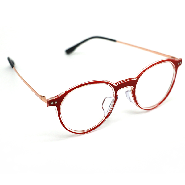 YC0459-Crystal Optical Glasses Frame with Metal Inset Front Metal Pins Luxury Eyewear-2