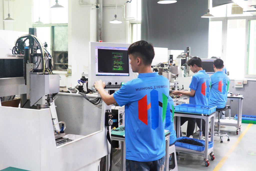 acetate frame engraving process 1